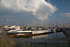 Jachthafen Grmitz Lichtstimmung Wasserboote Segelmaste Wolkenbild am Meer