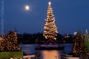 Tannenbaum auf Alster Weihnachten Advent in Hamburg und Deutschland - Zeit der Feste & Besinnung