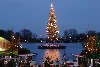 Weihnachtsbaum Adventslichter Grüße aus Hamburg